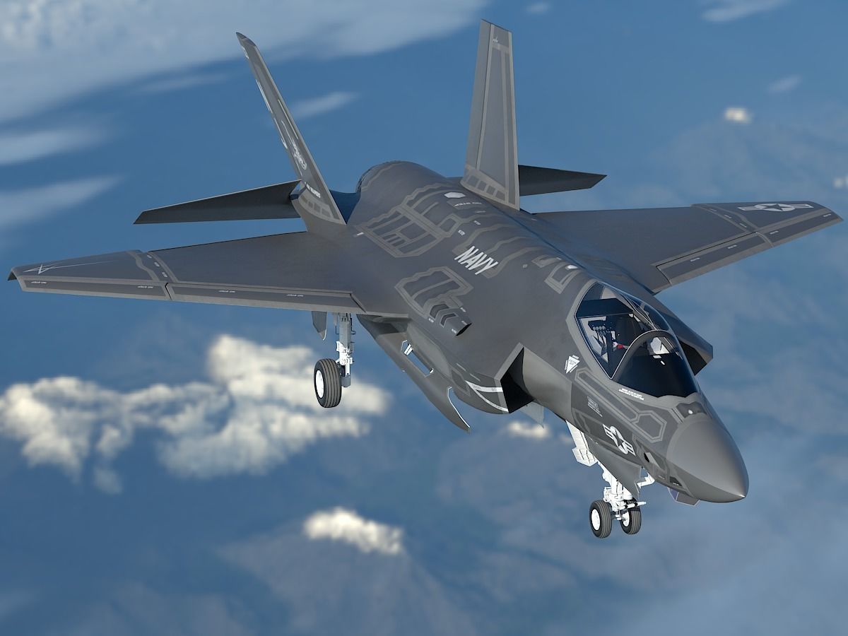Powerful F35CF 3D model_6