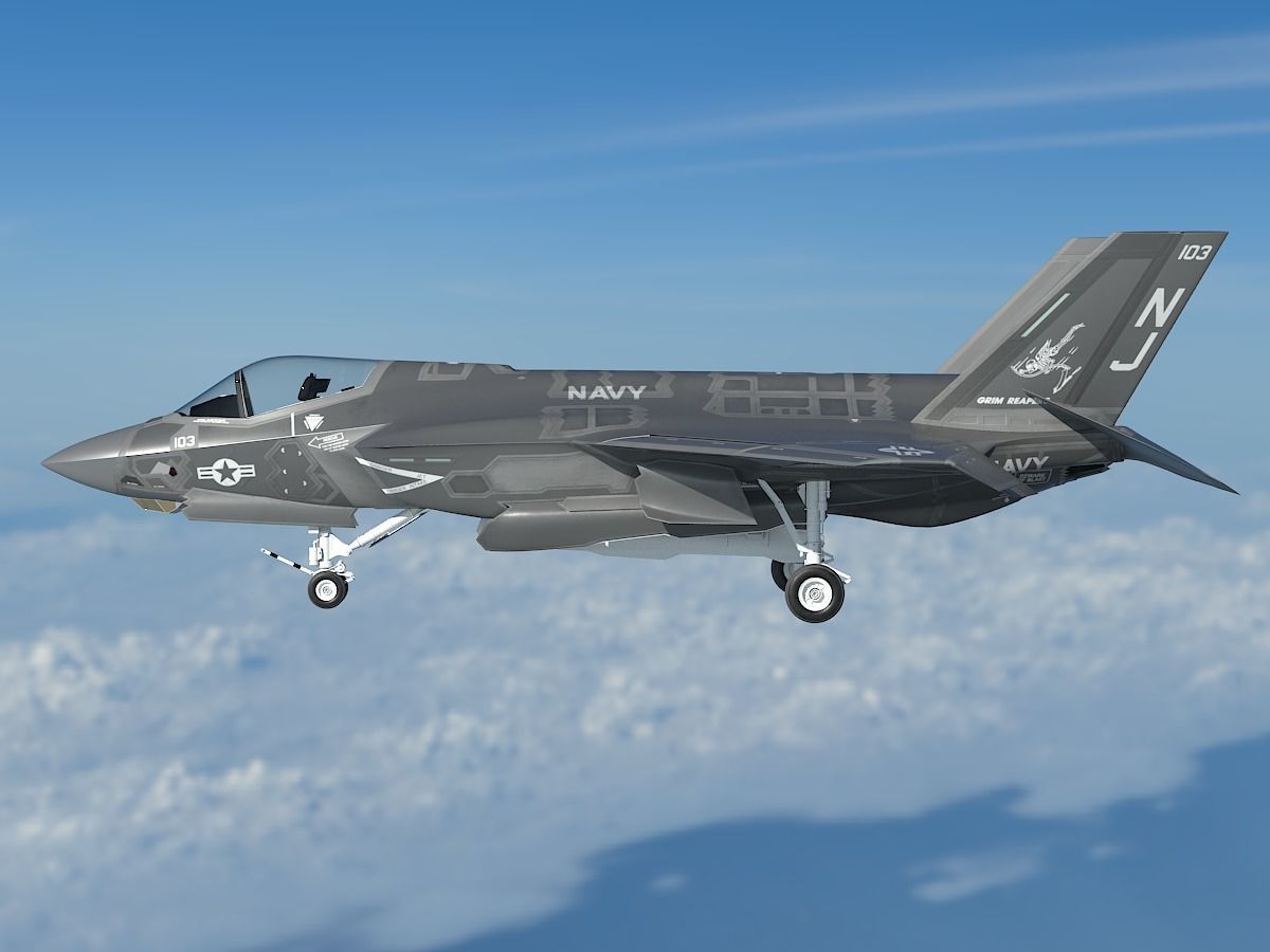Powerful F35CF 3D model_4