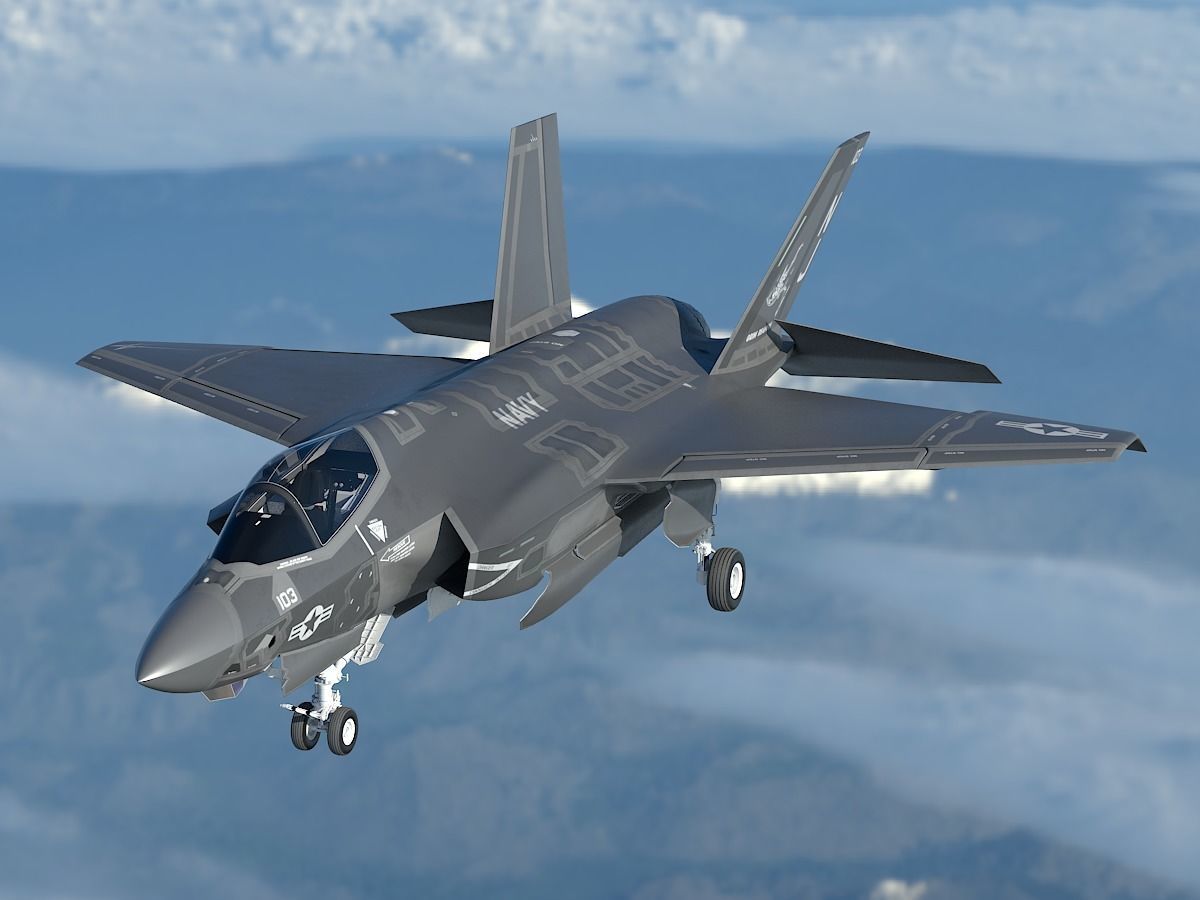 Powerful F35CF 3D model_5