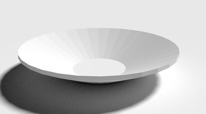 Saucer  Low-poly 3D model