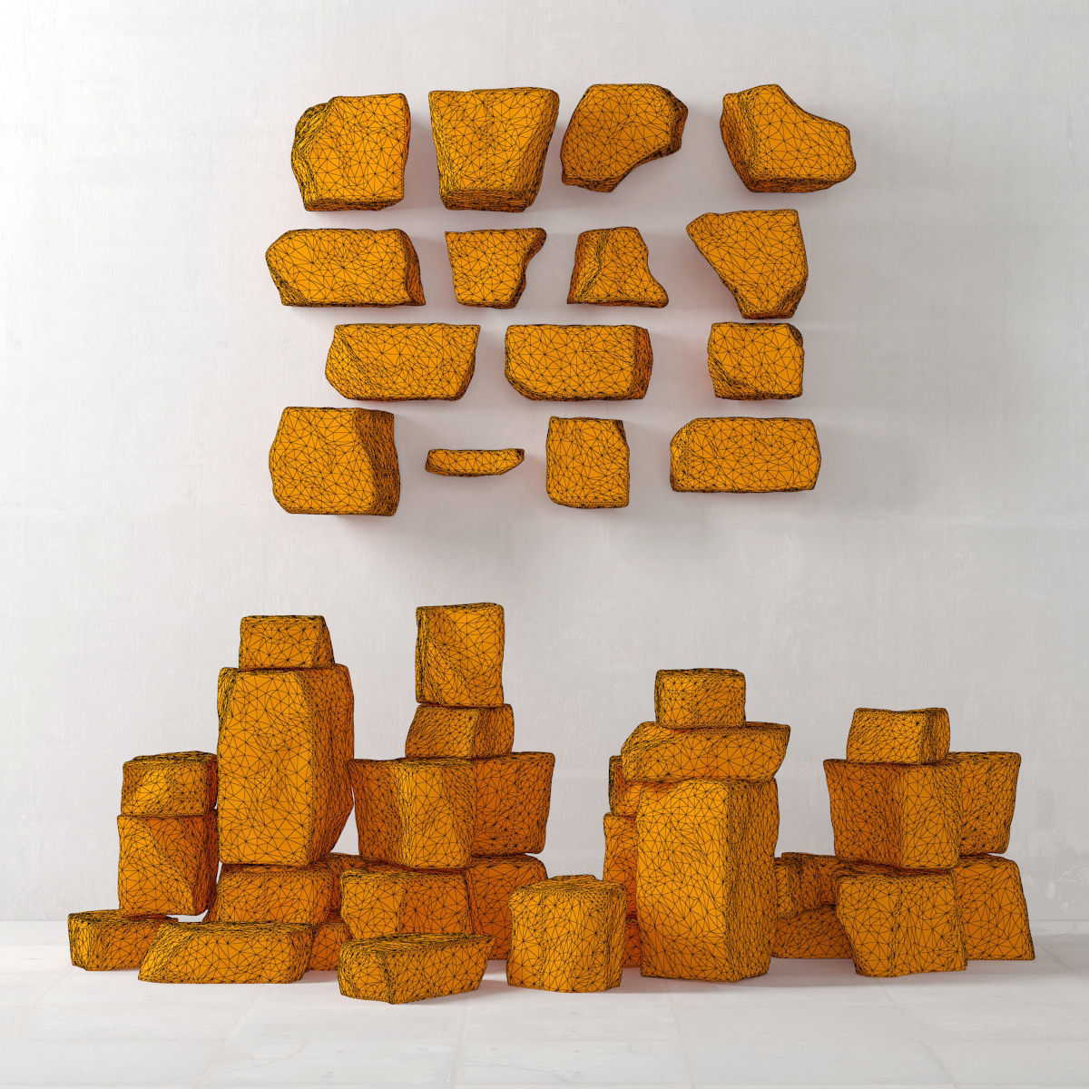 Rock stone collection 3D model_3