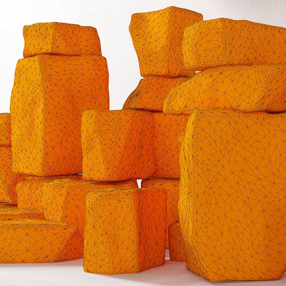 Rock stone collection 3D model_5