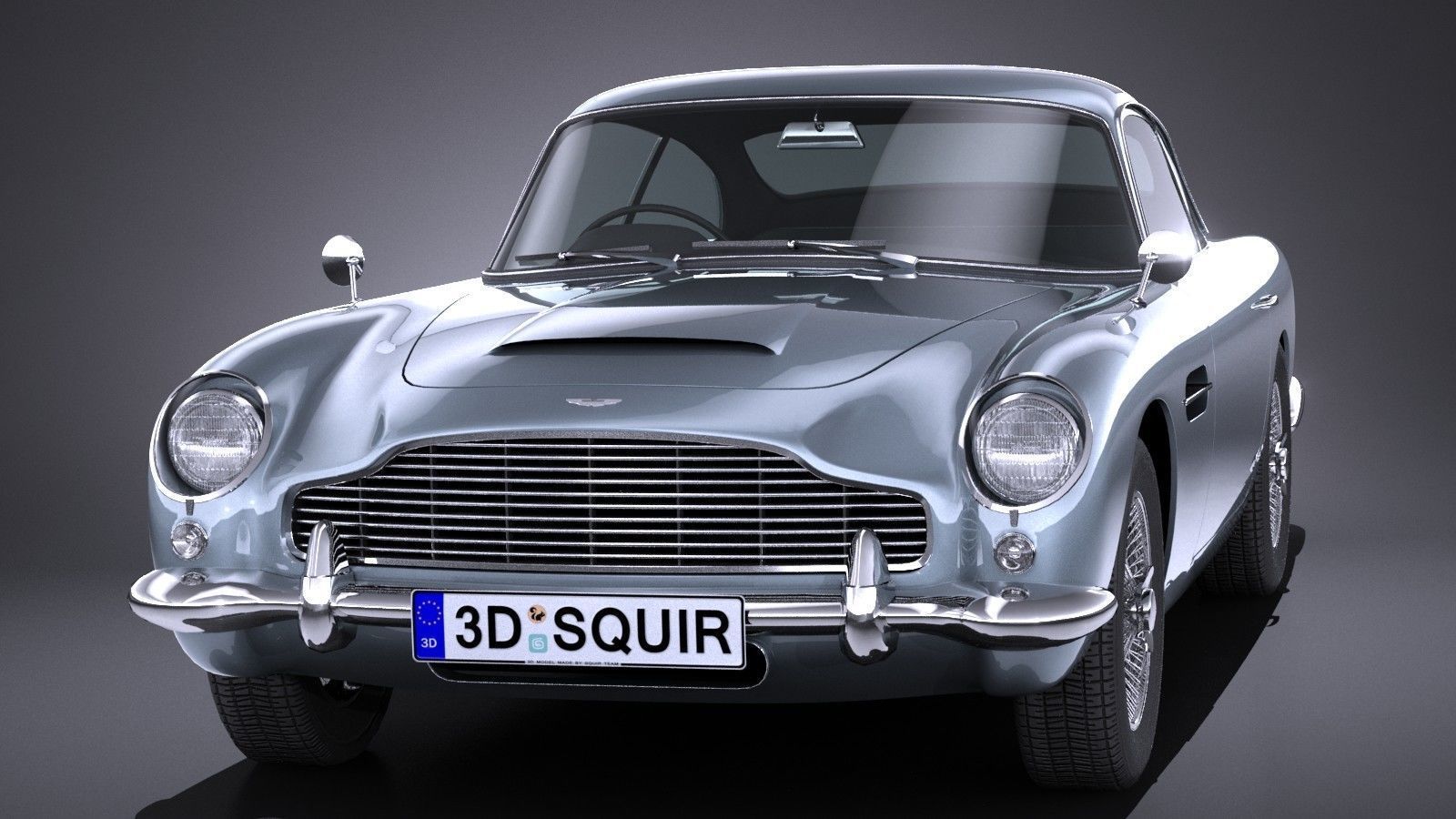 LowPoly Aston Martin DB5 1963 Low-poly 3D model_1