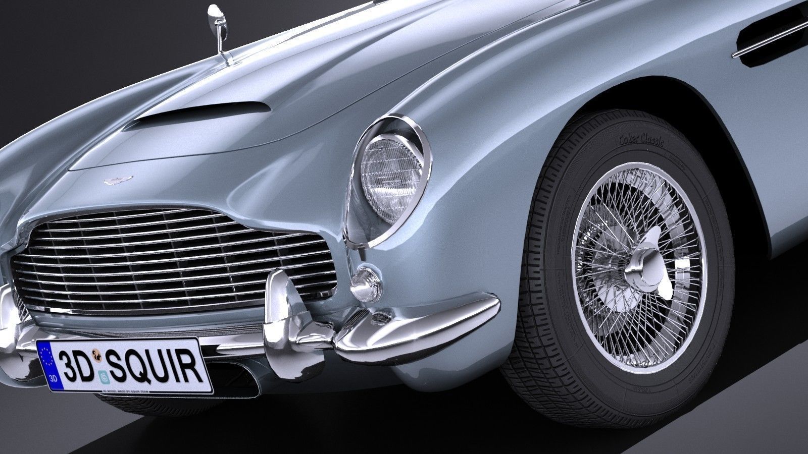 LowPoly Aston Martin DB5 1963 Low-poly 3D model_2