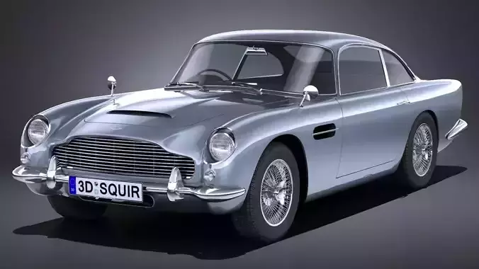 LowPoly Aston Martin DB5 1963 Low-poly 3D model