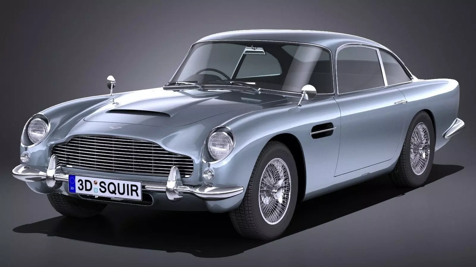 LowPoly Aston Martin DB5 1963 Low-poly 3D model_0