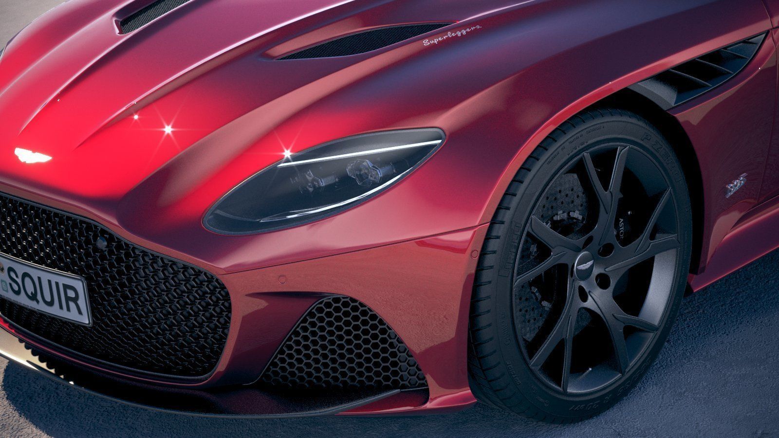 Aston Martin DBS Superleggera 2019 3D model_2