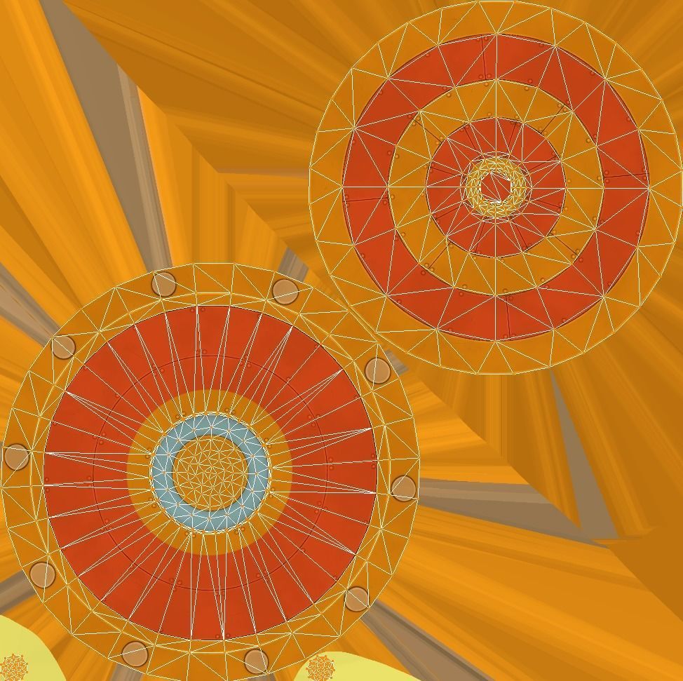 Flying Saucers Pack Low-poly 3D model_24