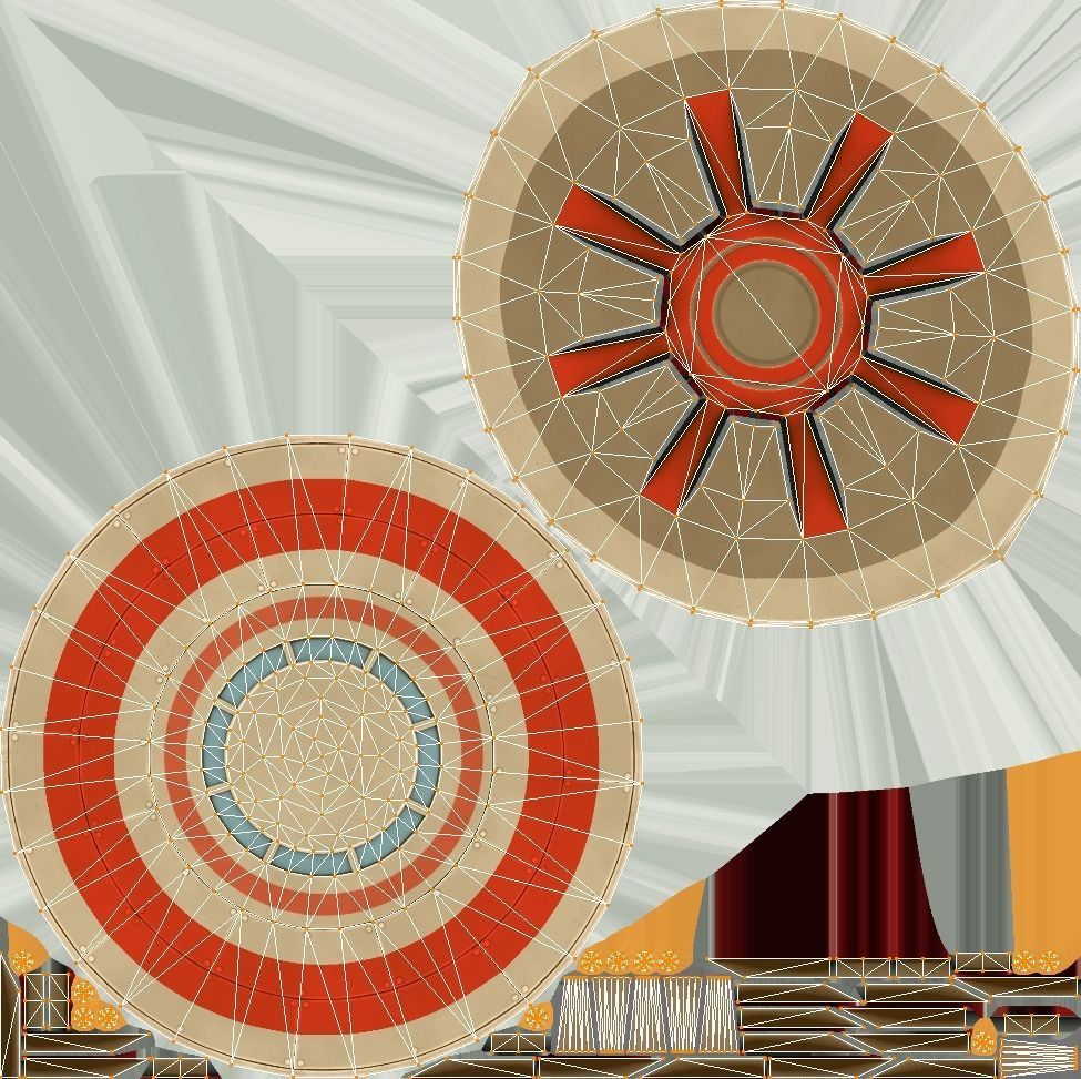 Flying Saucers Pack Low-poly 3D model_26