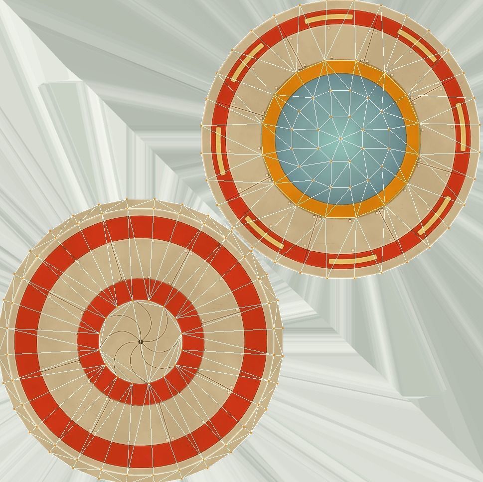 Flying Saucers Pack Low-poly 3D model_21