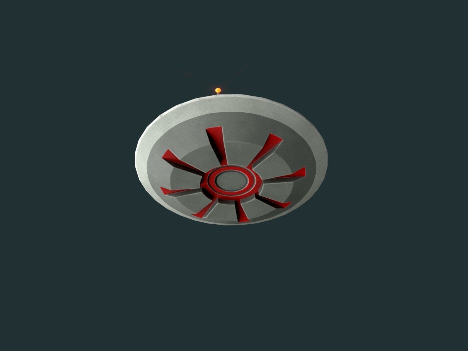 Flying Saucers Pack Low-poly 3D model_19