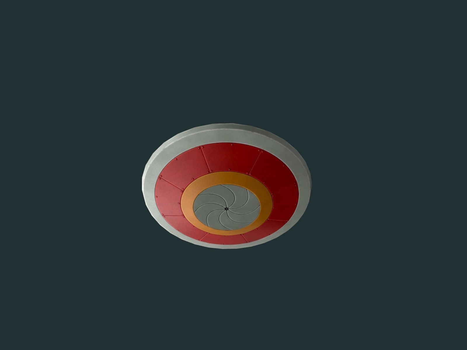 Flying Saucers Pack Low-poly 3D model_16