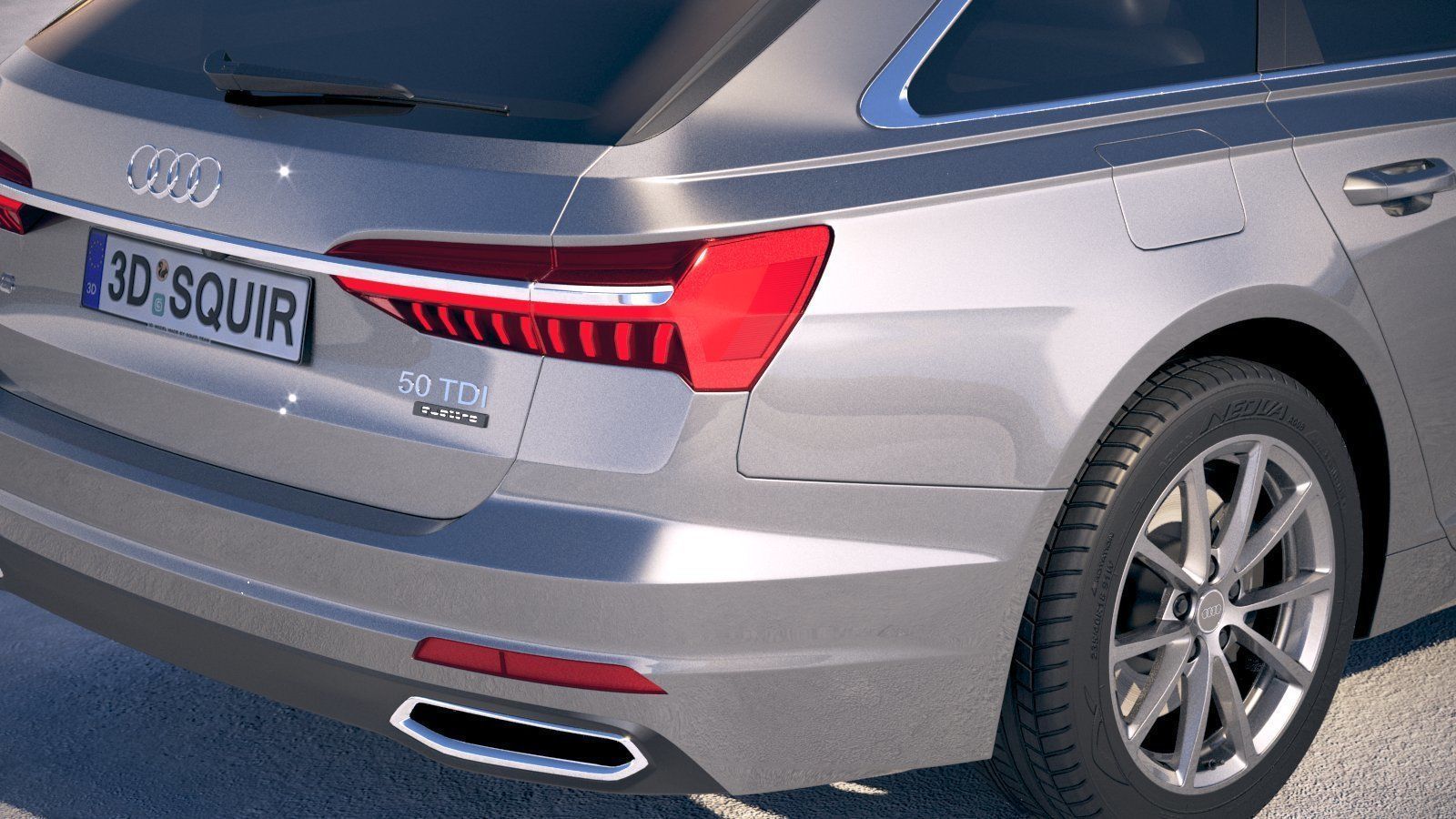 Audi A6 Avant 2019 3D model_3