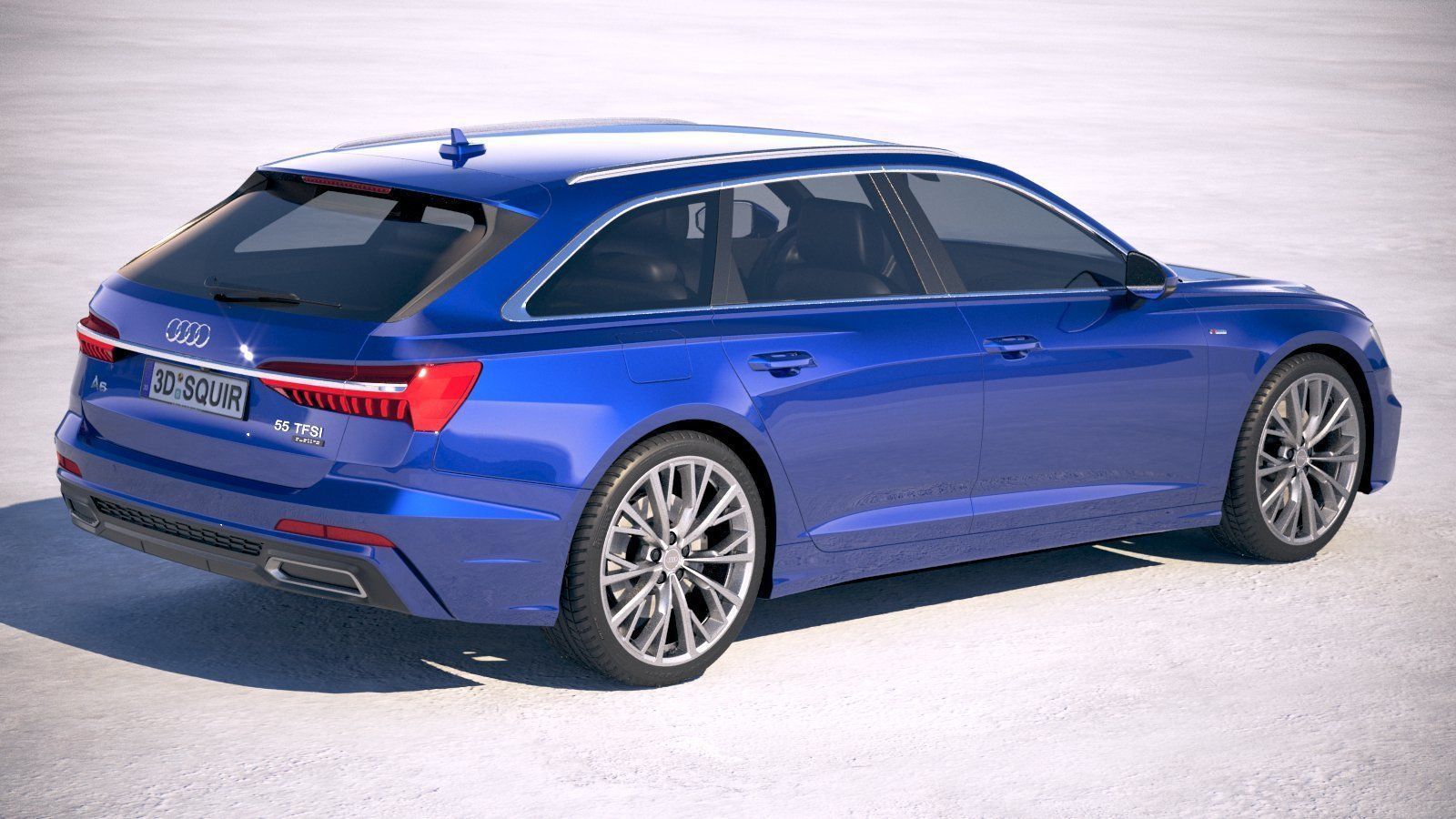Audi A6 Avant S-line 2019 3D model_4
