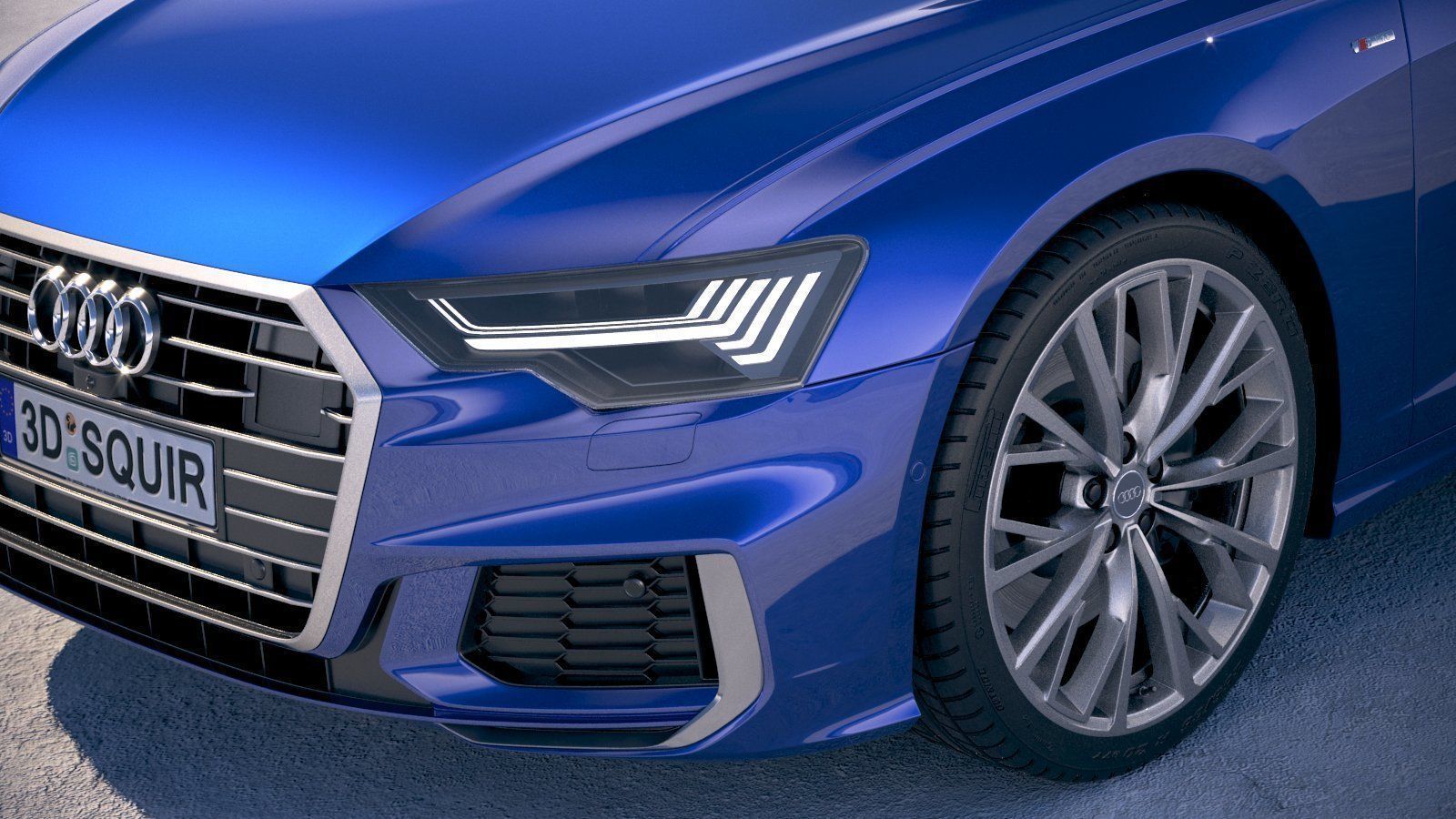 Audi A6 Avant S-line 2019 3D model_2
