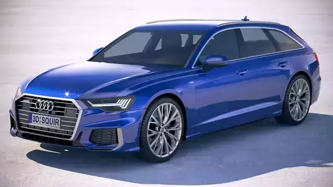 Audi A6 Avant S-line 2019 3D model