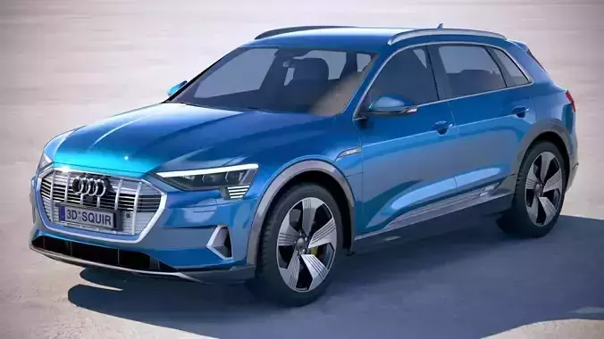Audi e-tron 2020 regular mirror 3D model