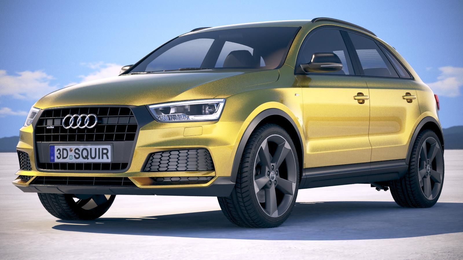 Audi Q3 2018 S-line 3D model_12