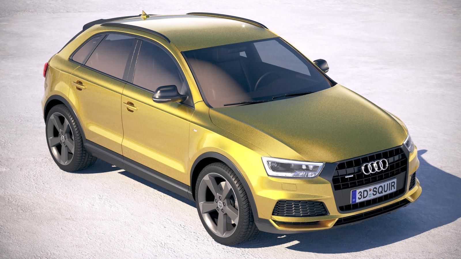Audi Q3 2018 S-line 3D model_11