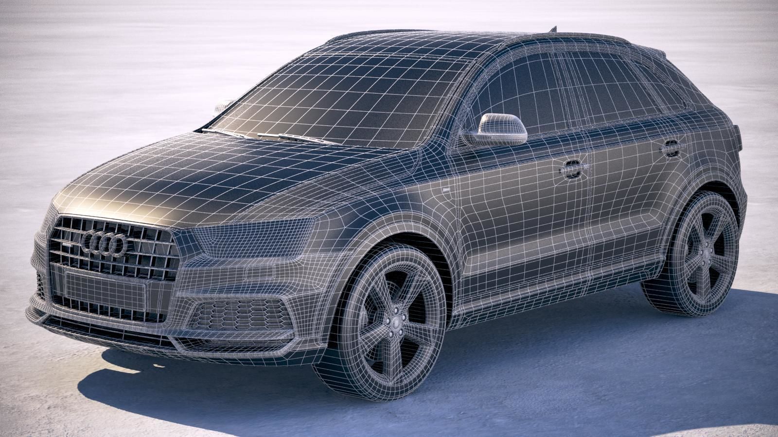 Audi Q3 2018 S-line 3D model_19