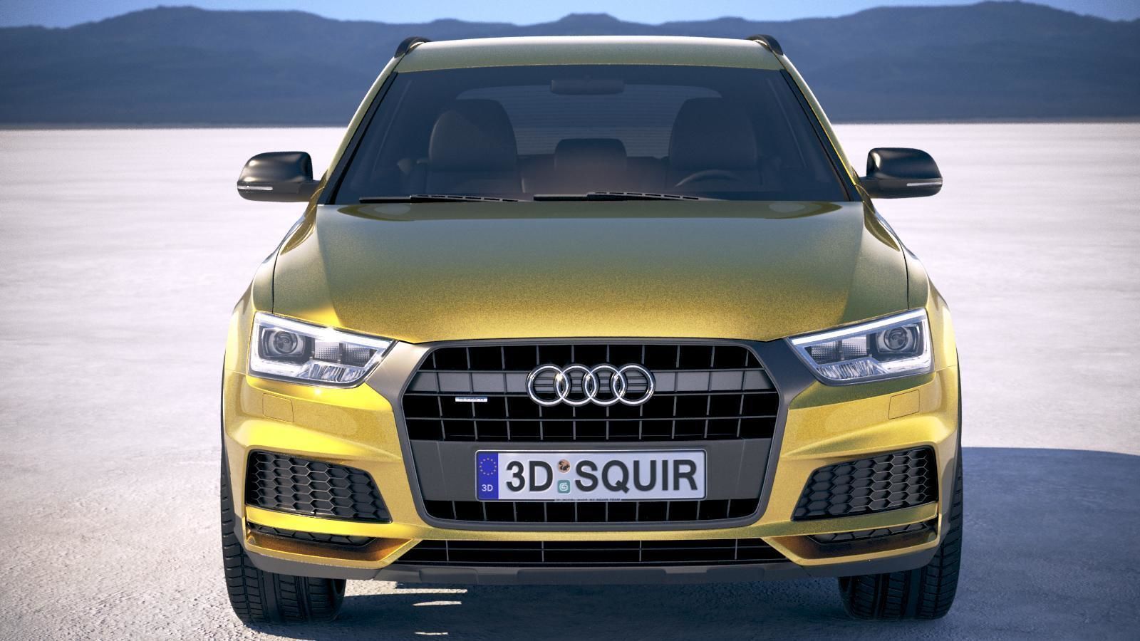 Audi Q3 2018 S-line 3D model_9