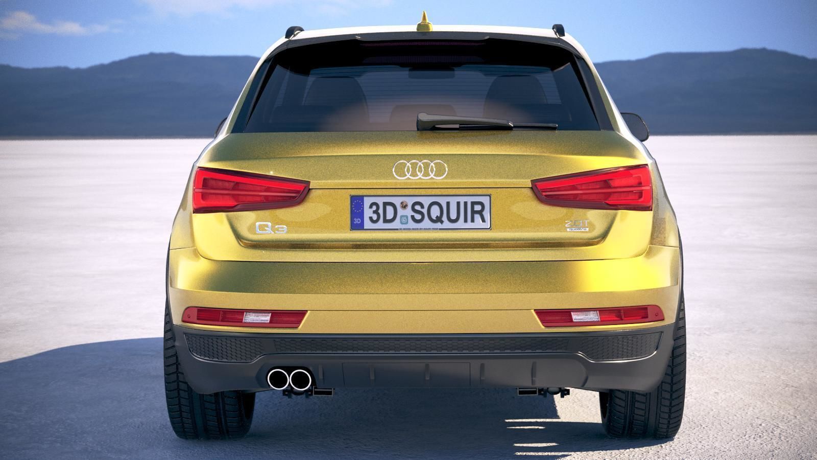 Audi Q3 2018 S-line 3D model_10