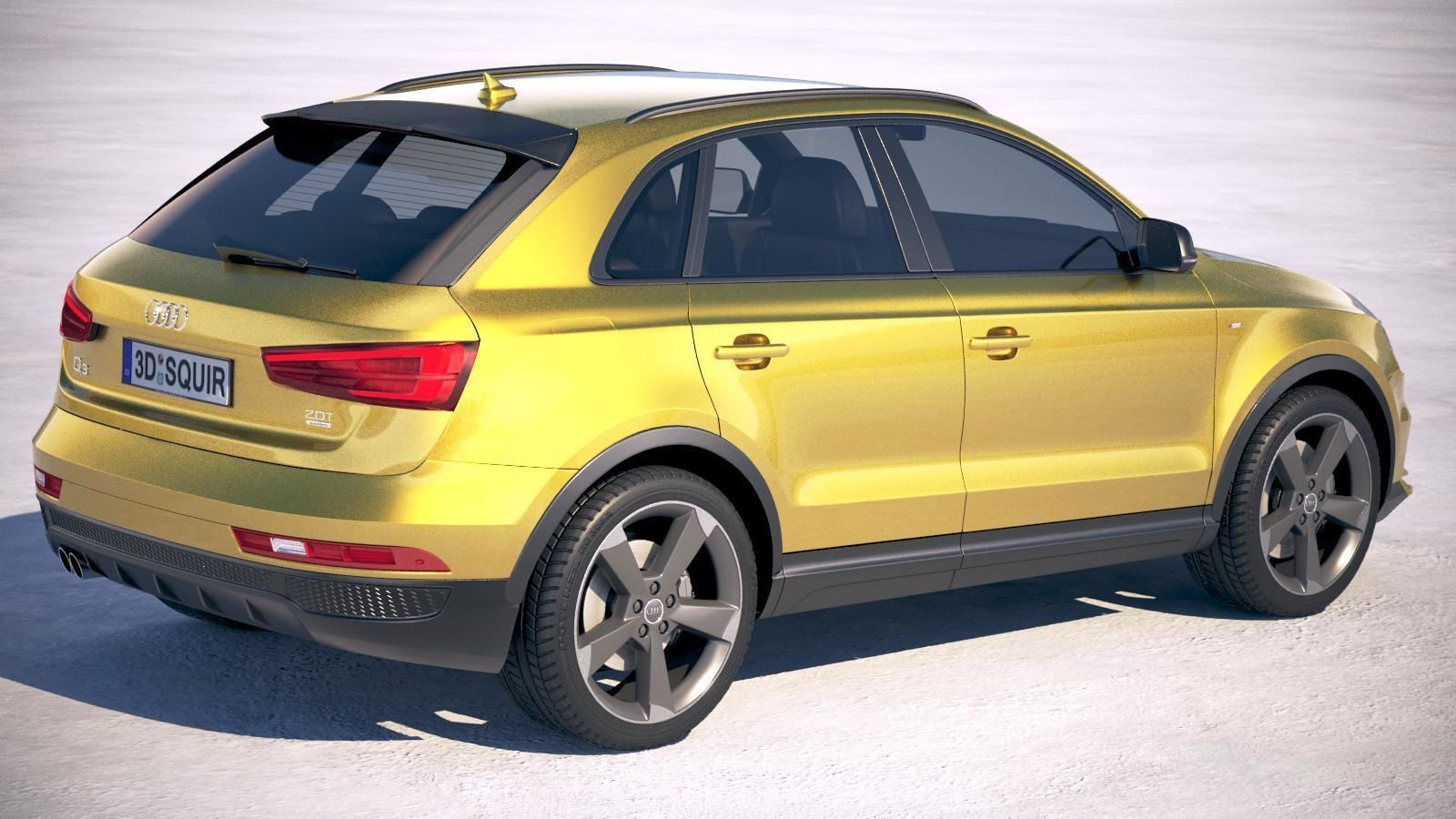 Audi Q3 2018 S-line 3D model_4