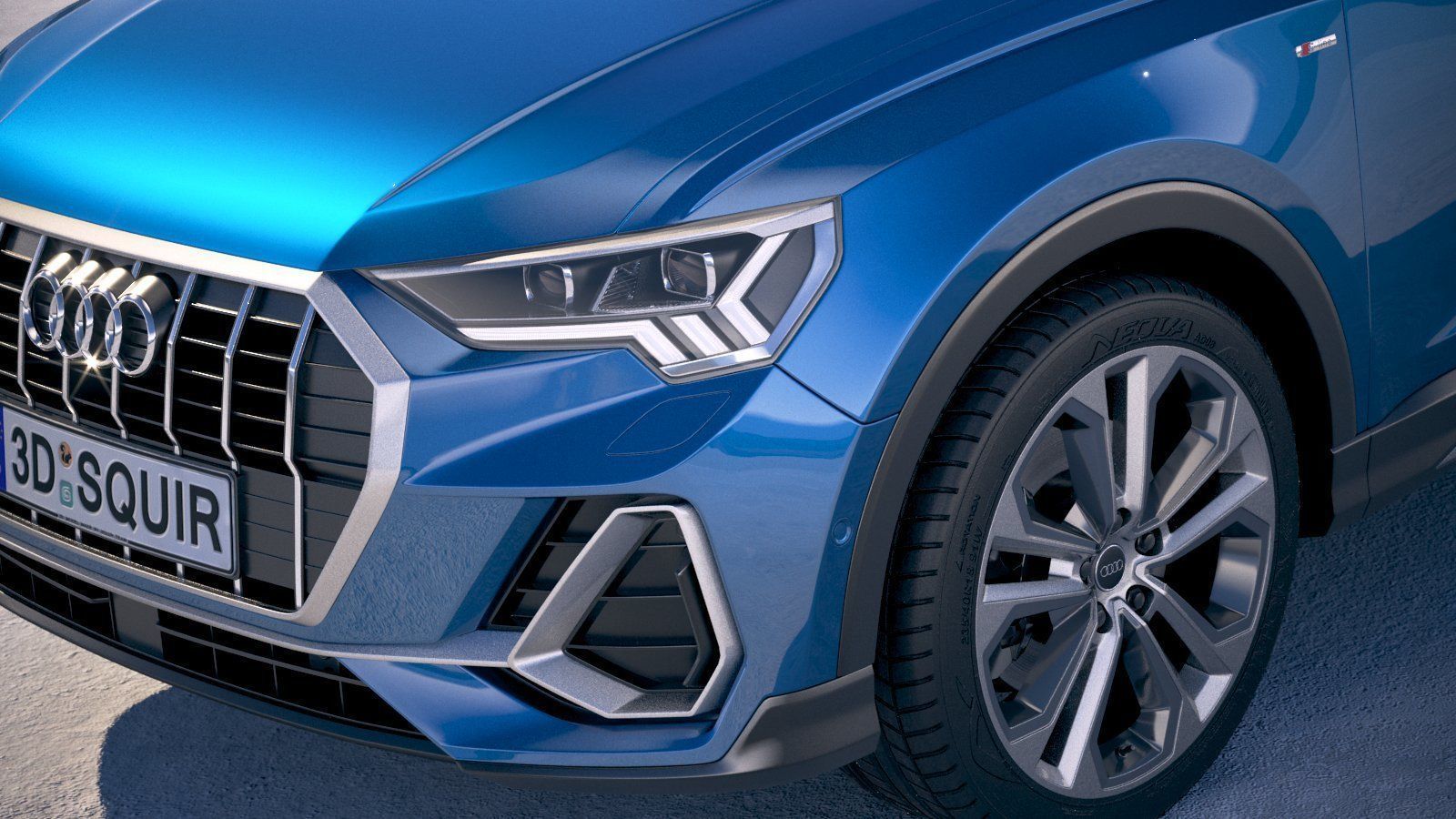 Audi Q3 S-line 2019 3D model_2
