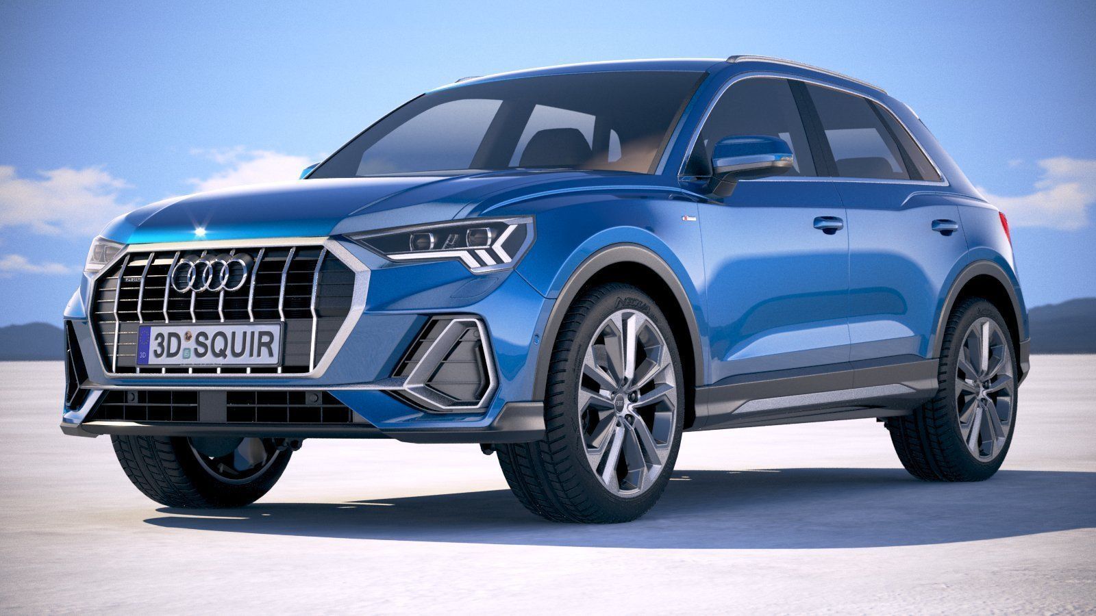 Audi Q3 S-line 2019 3D model_12