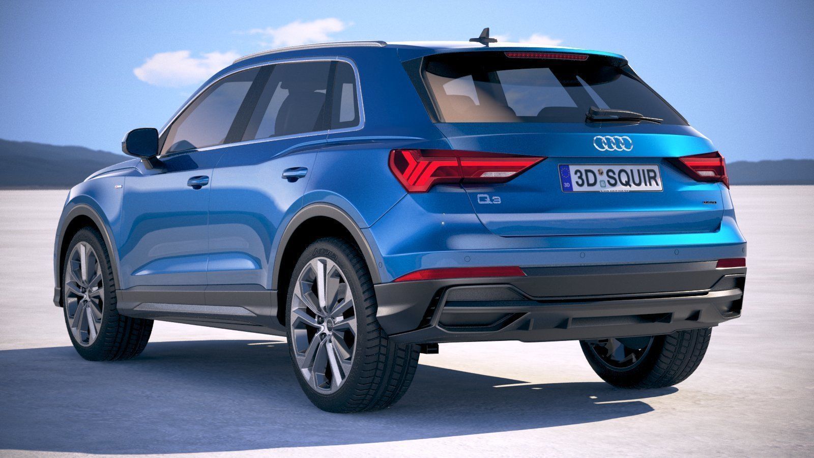 Audi Q3 S-line 2019 3D model_13