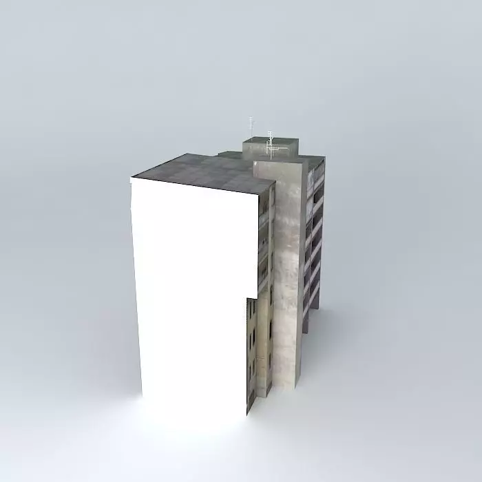 Riga Brivibas street 168 168a Free 3D model_0