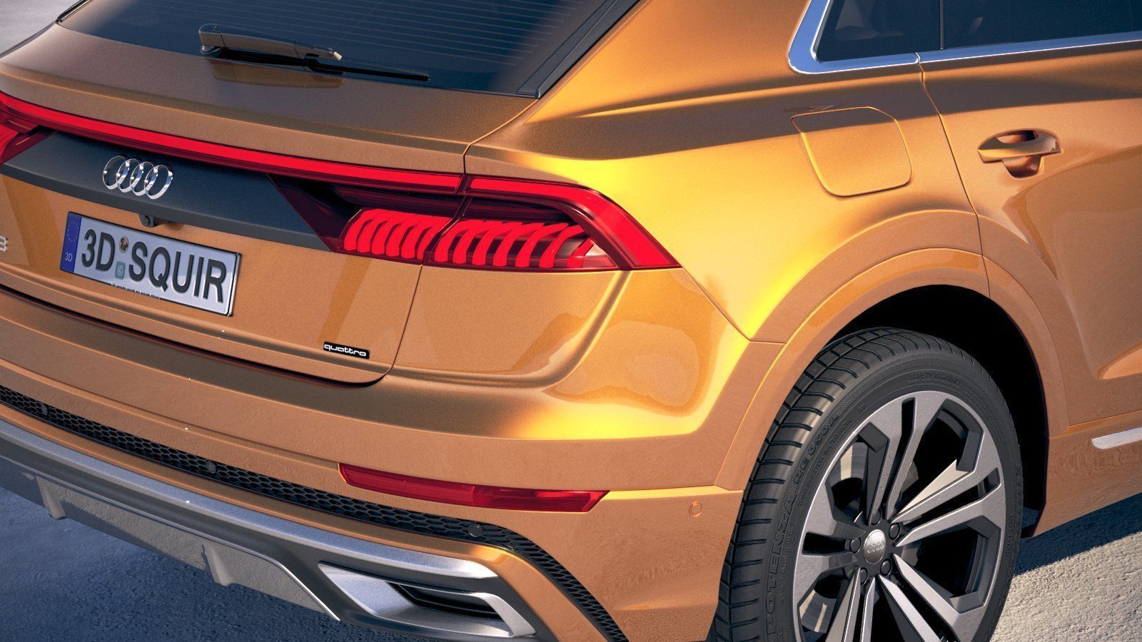 Audi Q8 2019 3D model_3