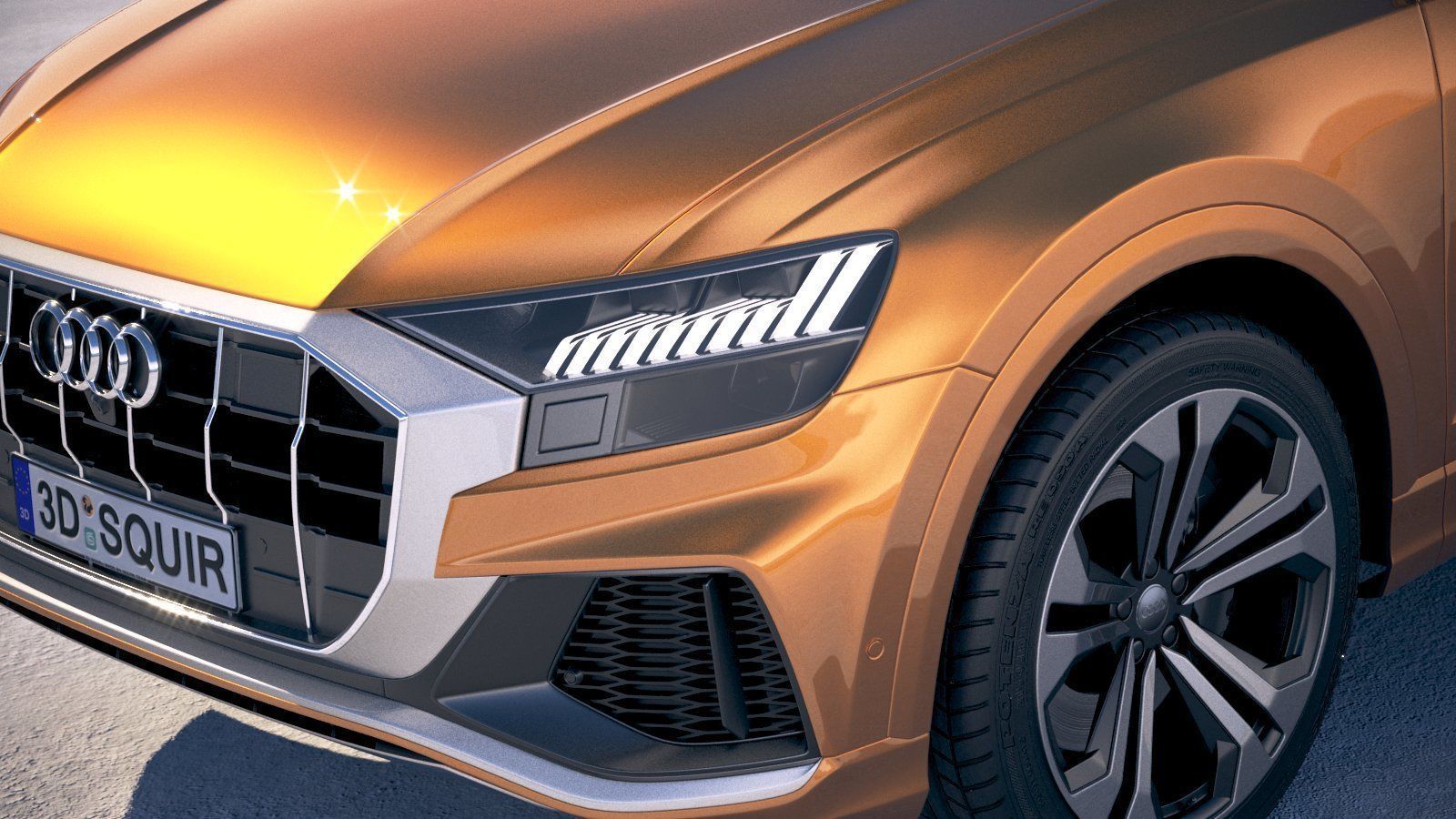 Audi Q8 2019 3D model_2