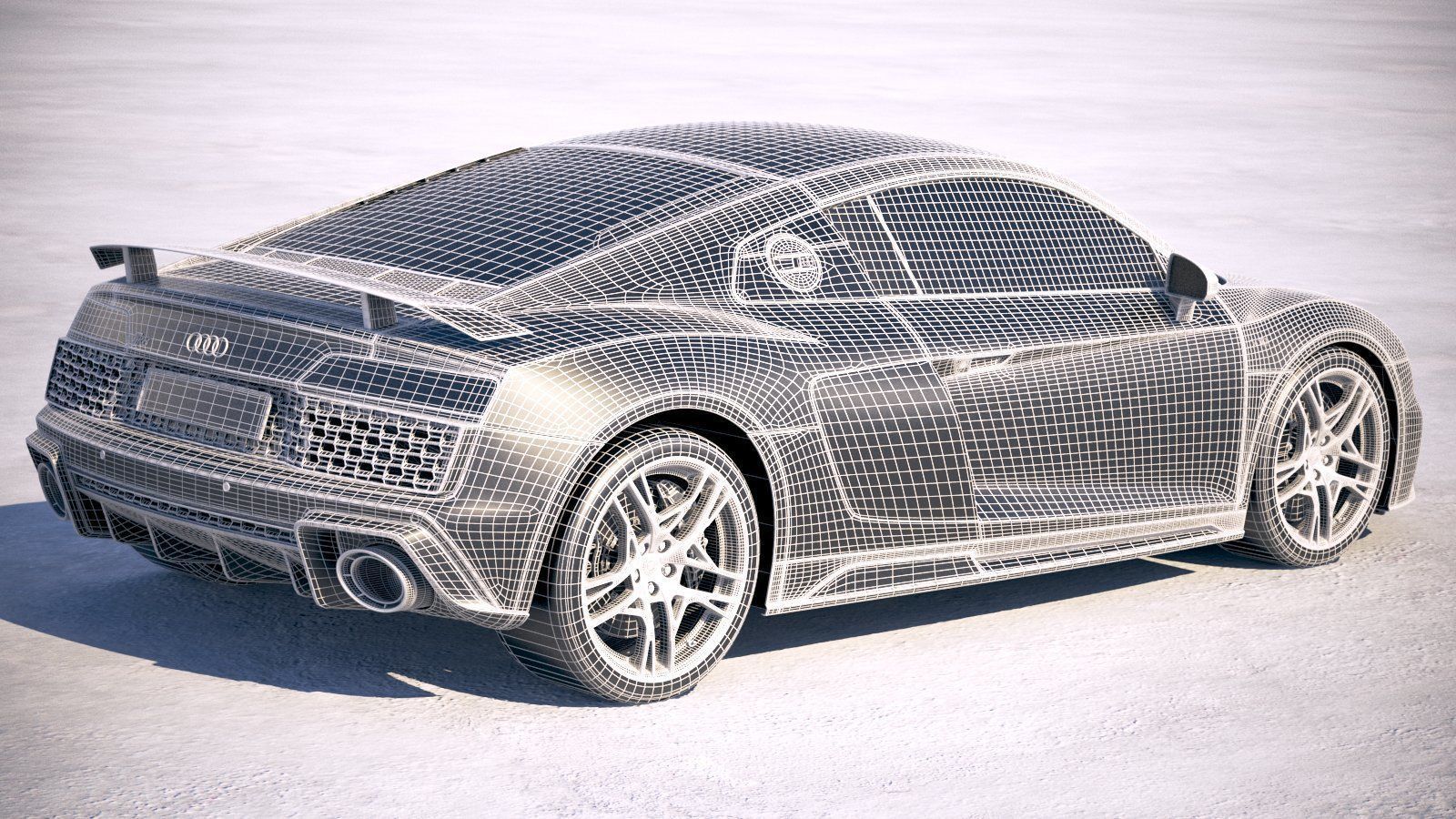 Audi R8 2019 3D model_21