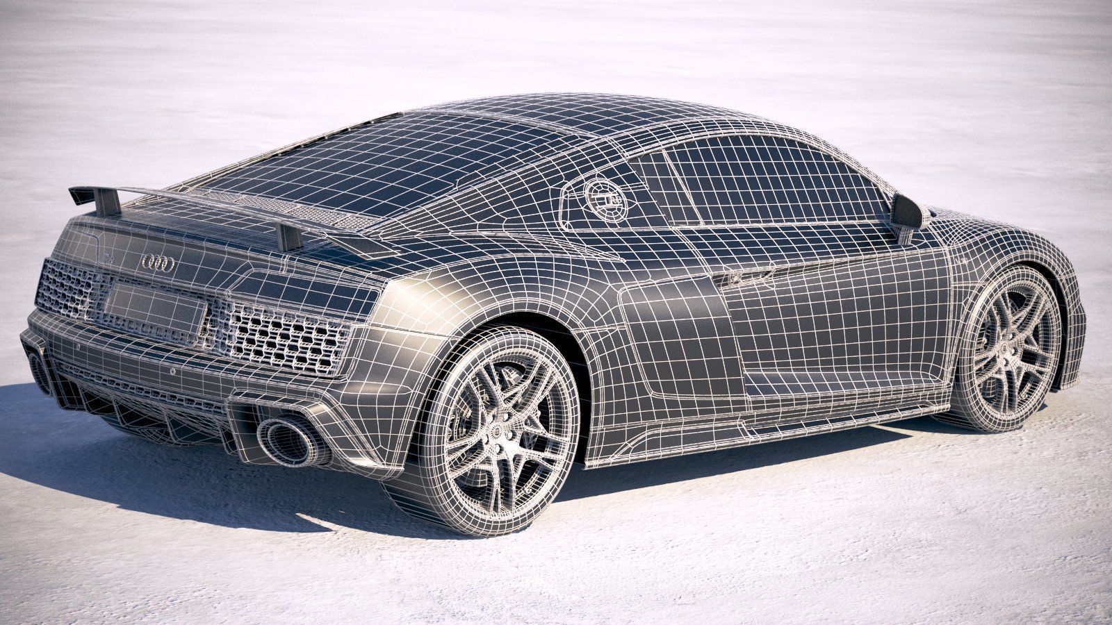 Audi R8 2019 3D model_23