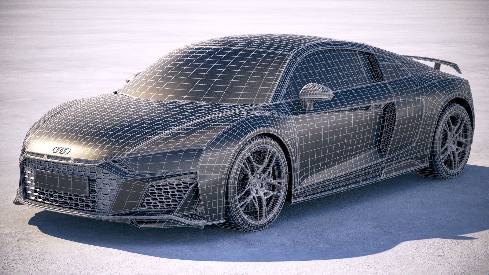 Audi R8 2019 3D model_22
