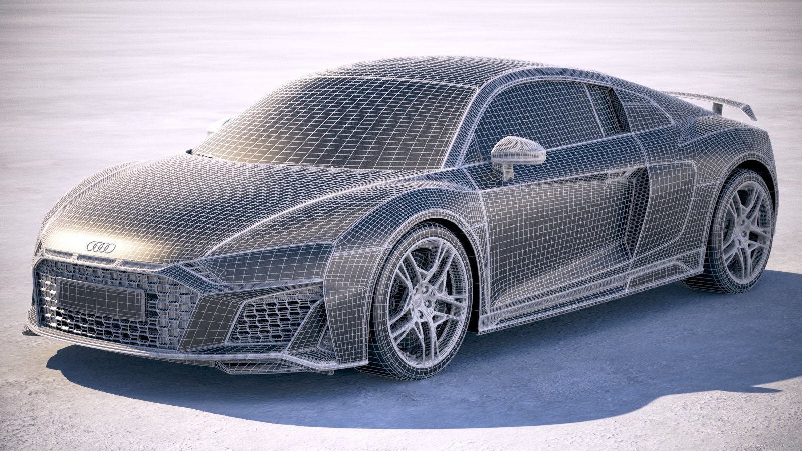 Audi R8 2019 3D model_20
