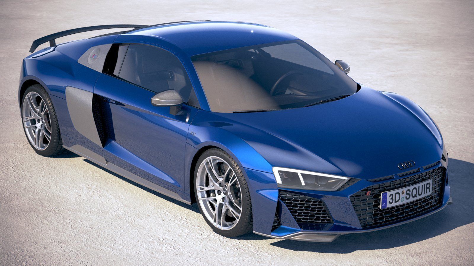 Audi R8 2019 3D model_11
