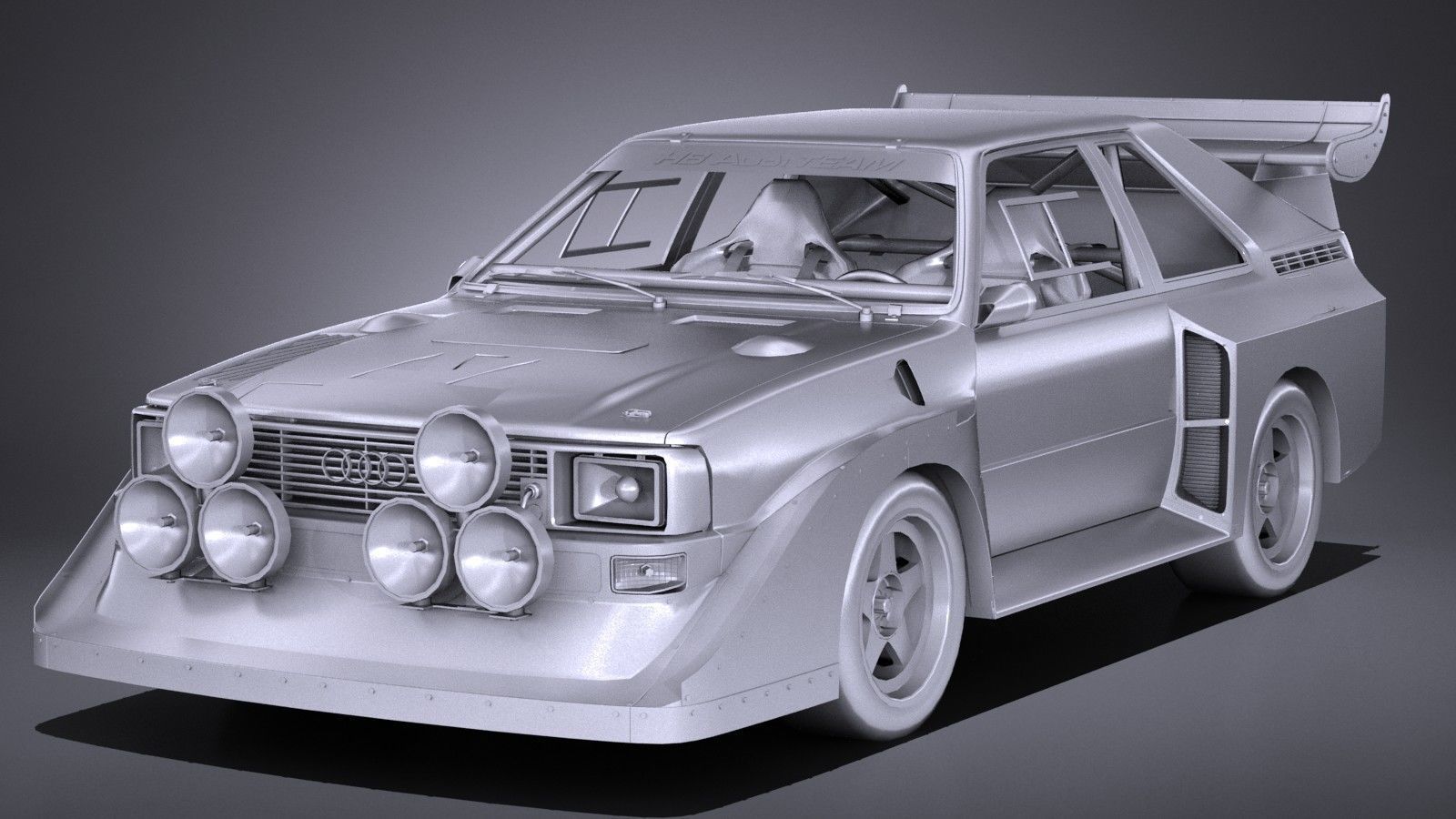 LowPoly Audi Sport Quattro s1 e2 3D model_8