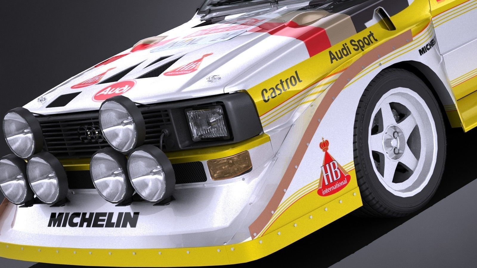 LowPoly Audi Sport Quattro s1 e2 3D model_2
