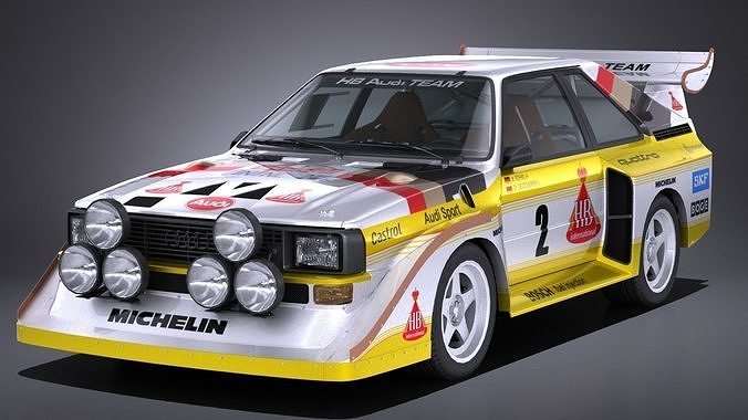 LowPoly Audi Sport Quattro s1 e2 3D model