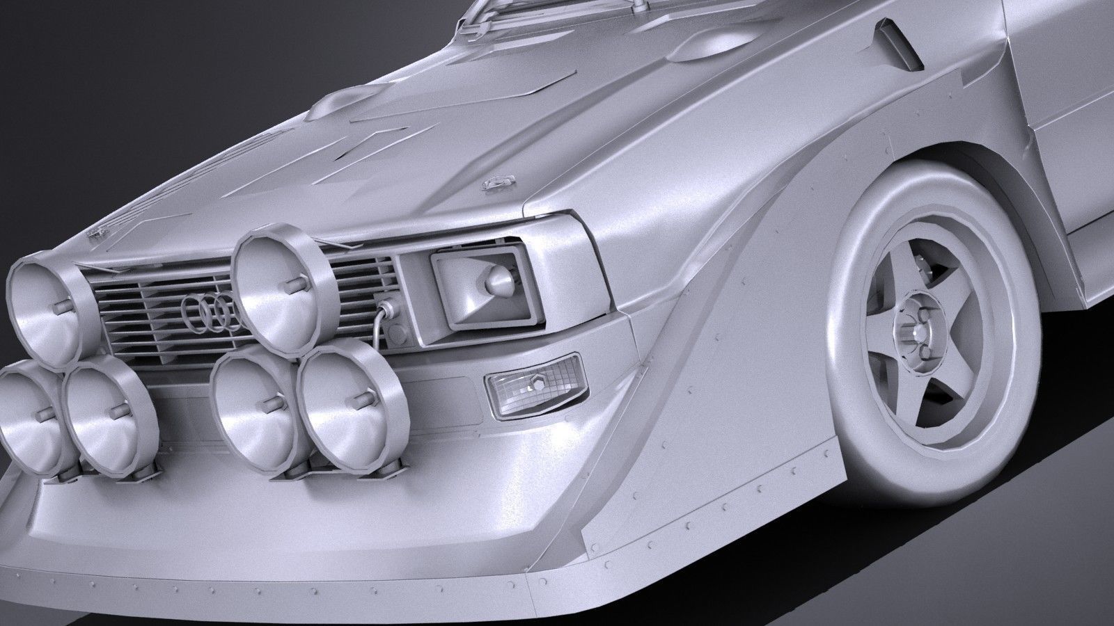 LowPoly Audi Sport Quattro s1 e2 3D model_9
