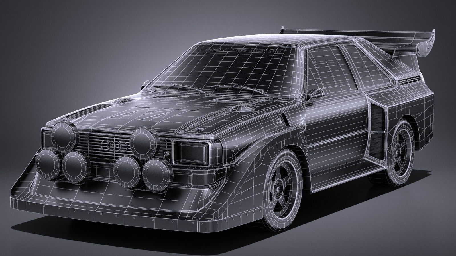 LowPoly Audi Sport Quattro s1 e2 3D model_14
