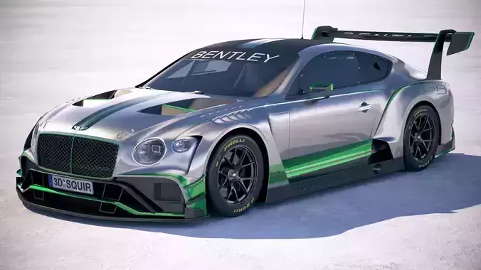 Bentley Continental GT3 Racecar 2018 3D model