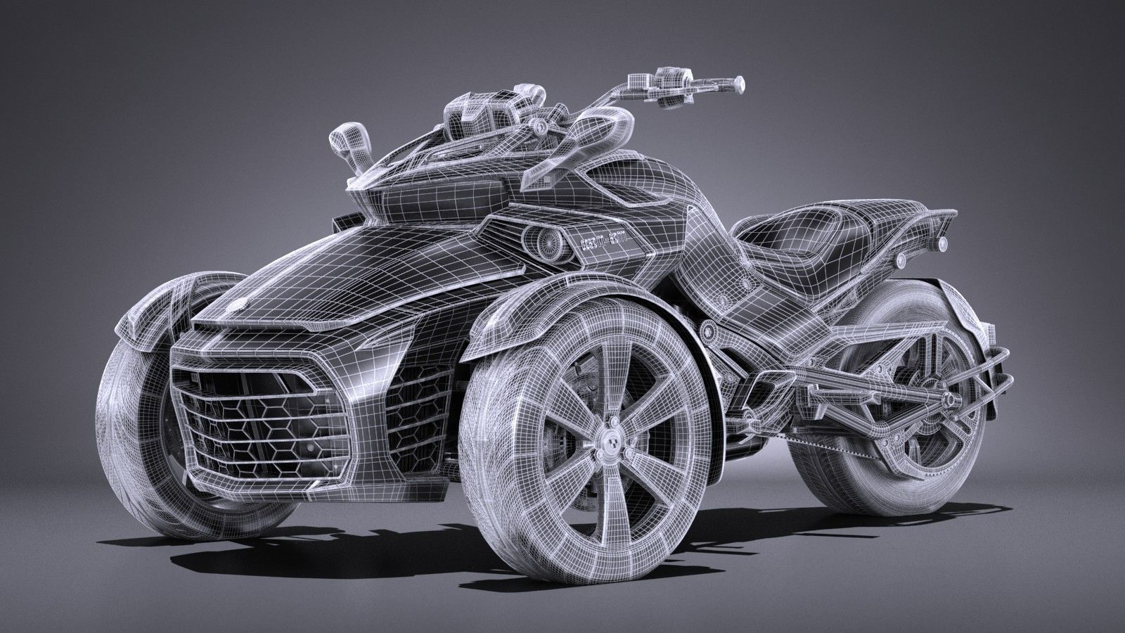 Can Am Spyder 2018 3D model_13