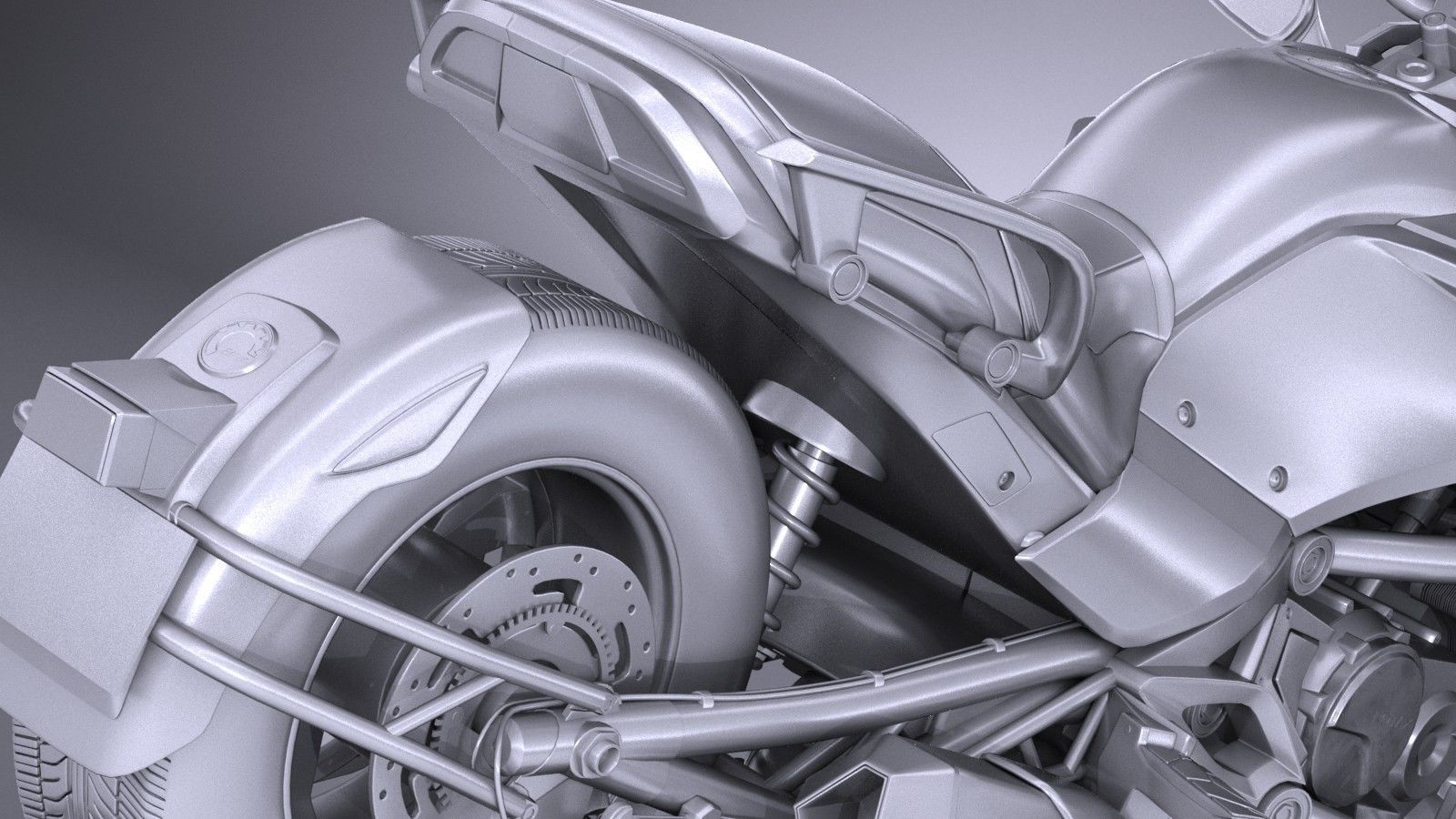 Can Am Spyder 2018 3D model_11