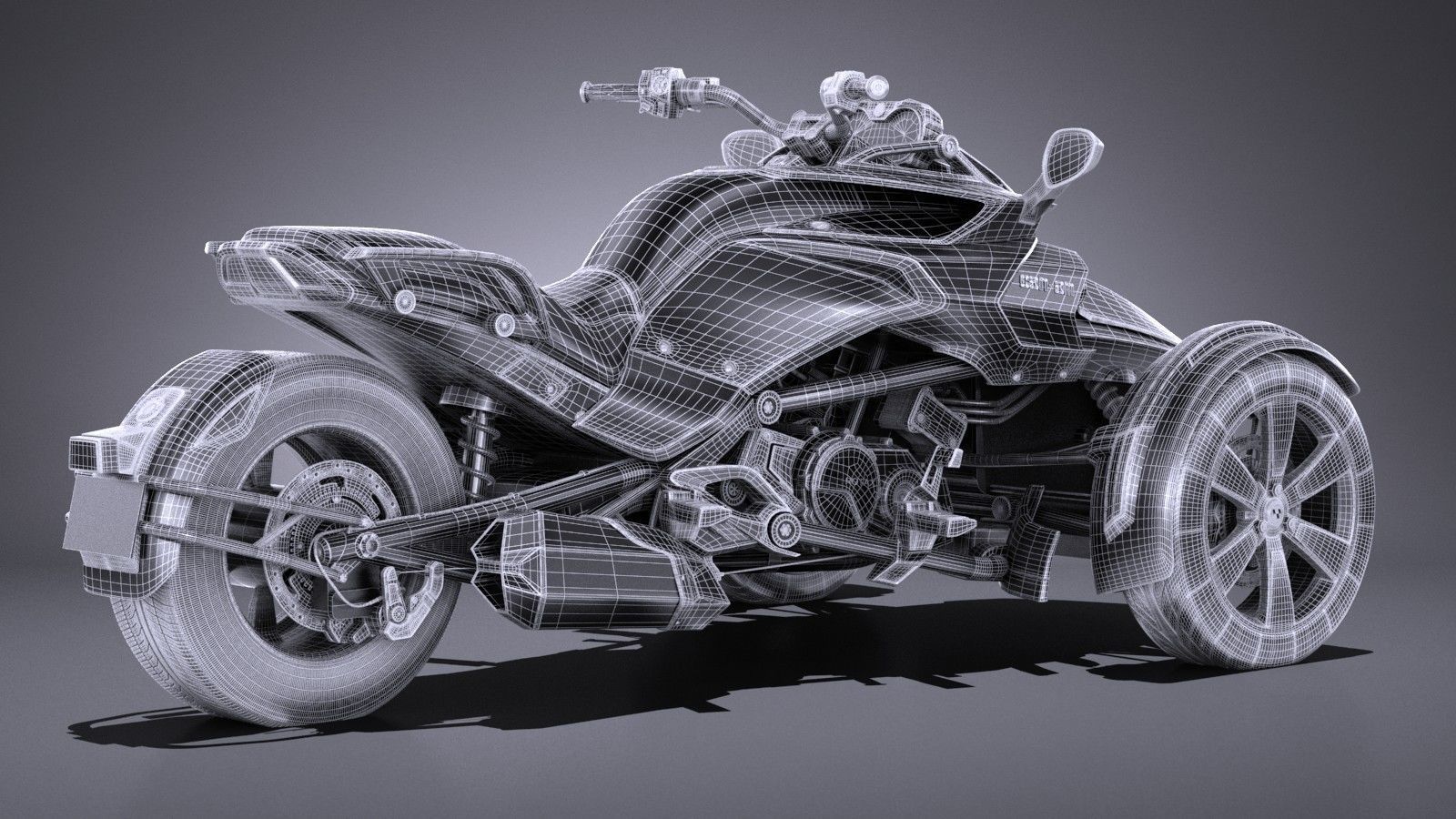 Can Am Spyder 2018 3D model_14