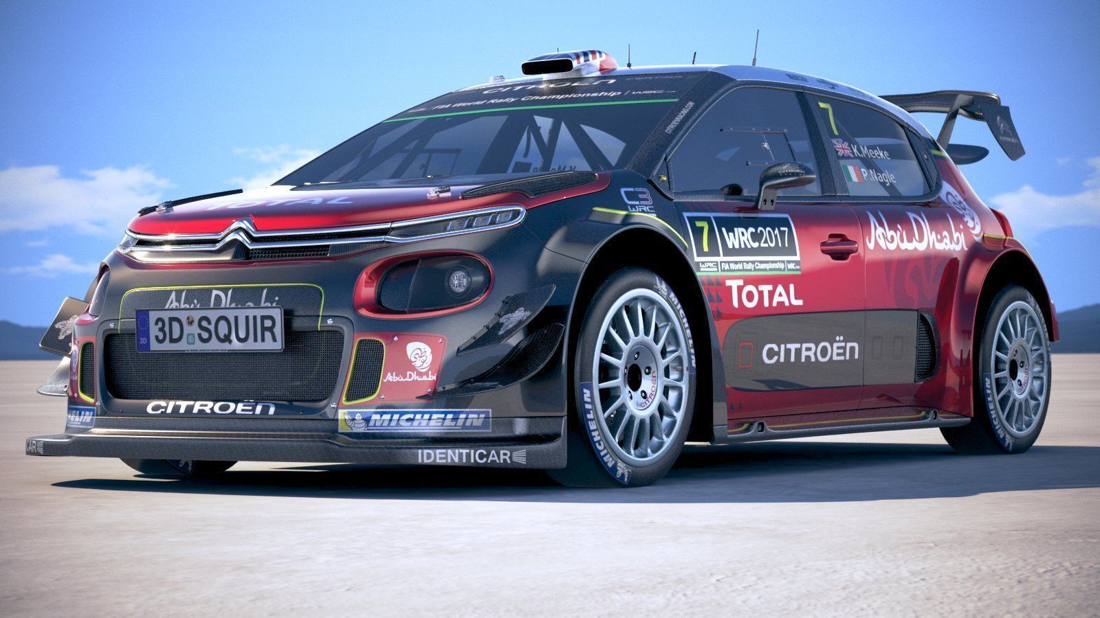 Citroen C3 WRC 2018 3D model_12
