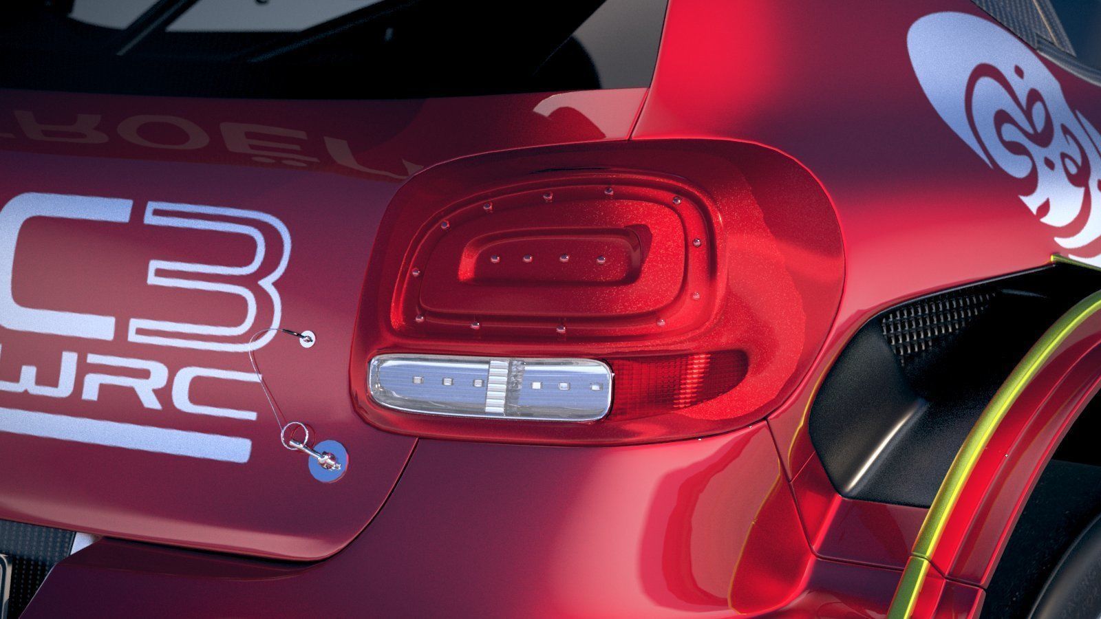 Citroen C3 WRC 2018 3D model_16