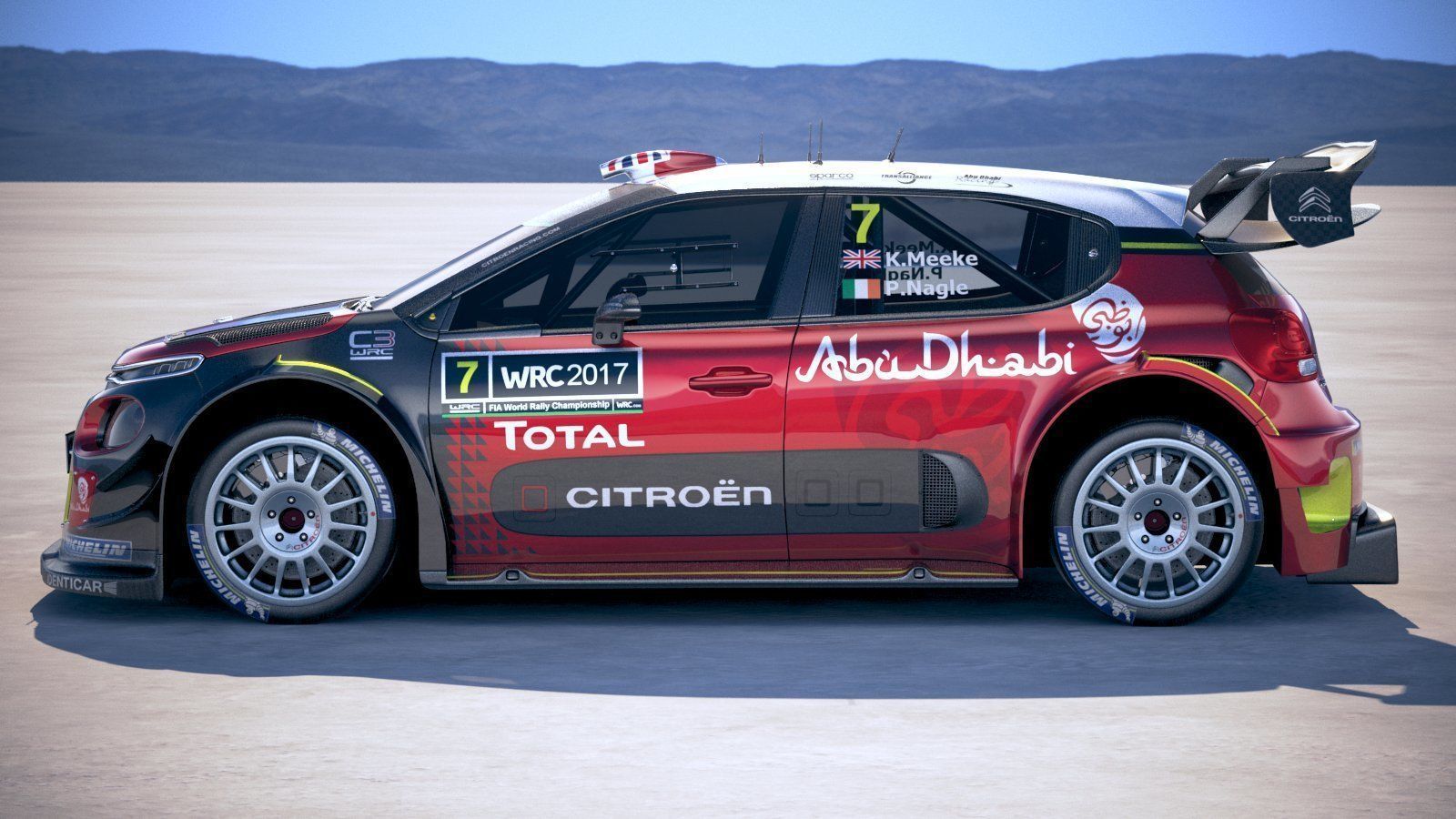 Citroen C3 WRC 2018 3D model_6